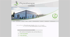 Desktop Screenshot of physiotherapie-hanske.de